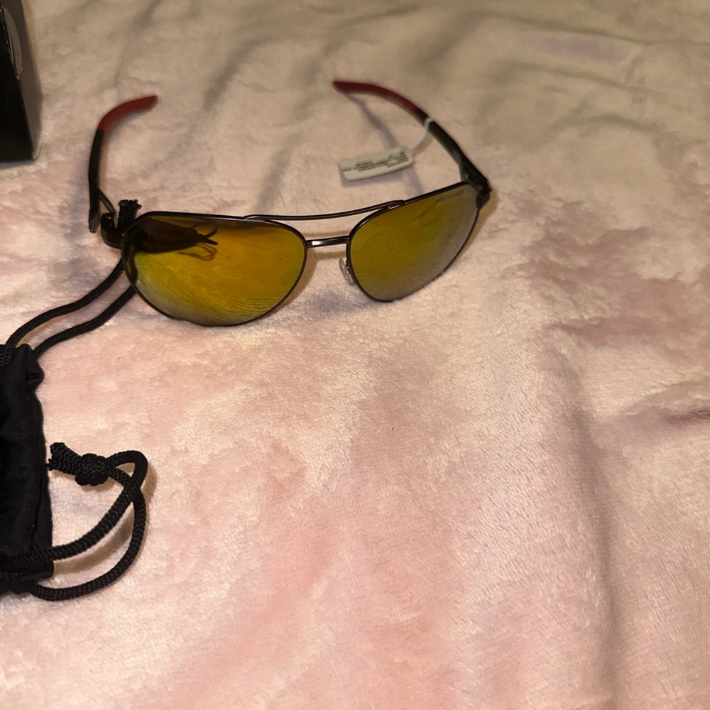 Nike Yellow and Red Women's Sunglasses